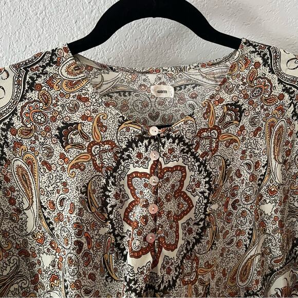 Warm NY Veronique Silk Patterned Blouse - Picture 6 of 9